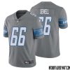 Hendon Hooker No 12 Men Steel Detroit Lions Vapor Untouchable Color Rush Limited Player Jersey – Replica