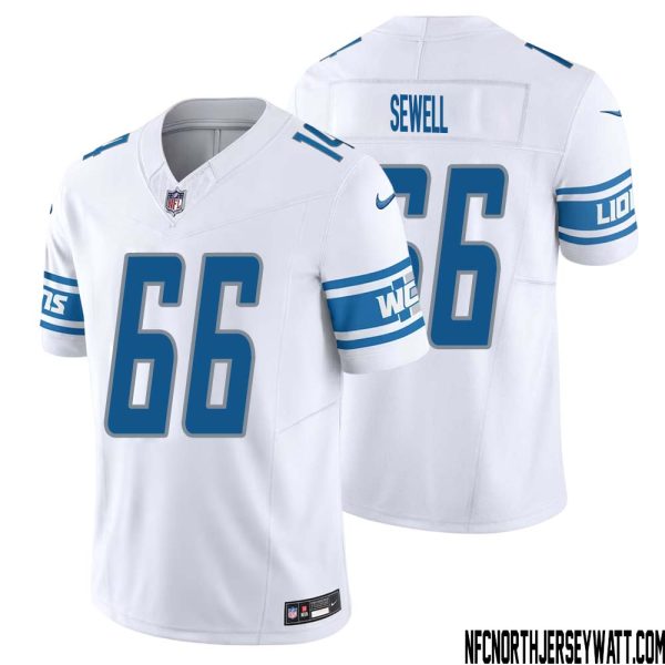 Harley Sewell No 66 Men White Detroit Lions Vapor F.u.s.e. Limited Jersey – Replica