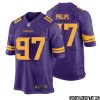 Hakeem Adeniji No 78 Men Purple Minnesota Vikings Alternate Game Jersey – Replica