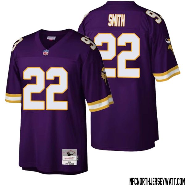 Harrison Smith No 22 Men Mitchell & Ness Purple Minnesota Vikings Legacy Replica Jersey
