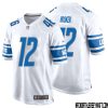 Harley Sewell No 66 Men White Detroit Lions Player Away Game Jersey – Replica