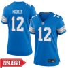 Hendon Hooker No 12 Woman’S Detroit Lions Away Game 2024 Jersey – White