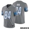 Hendon Hooker No 12 Men Steel Detroit Lions Vapor Untouchable Color Rush Limited Player Jersey – Replica