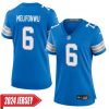 Ifeatu Melifonwu No 6 Woman’S Detroit Lions Away Game 2024 Jersey – White