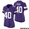 Jake Reed No 86 Minnesota Vikings Game Jersey Court Purple for Womens – Replica