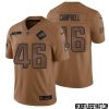 Isaiah Buggs No 96 Men Brown Detroit Lions 2023 Salute To Service Retired Player Limited Jersey – Replica