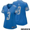 Jahmyr Gibbs No 26 Women Blue Detroit Lions Player Home Game Jersey – Replica