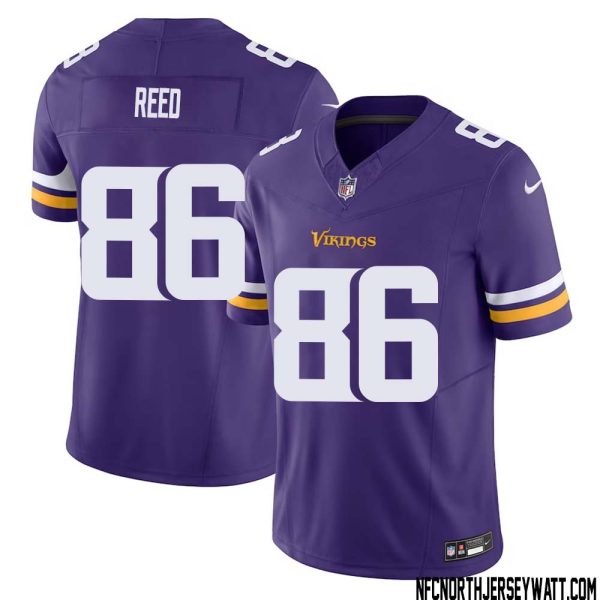 Jake Reed No 86 Men Purple Minnesota Vikings Vapor F.u.s.e. Limited Jersey- Replica