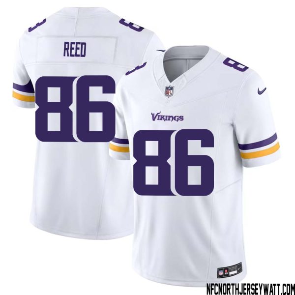 Jake Reed No 86 Men White Minnesota Vikings Vapor F.u.s.e. Limited Jersey- Replica