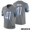 James Mitchell No 82 Men Steel Detroit Lions Vapor Untouchable Color Rush Limited Player Jersey – Replica