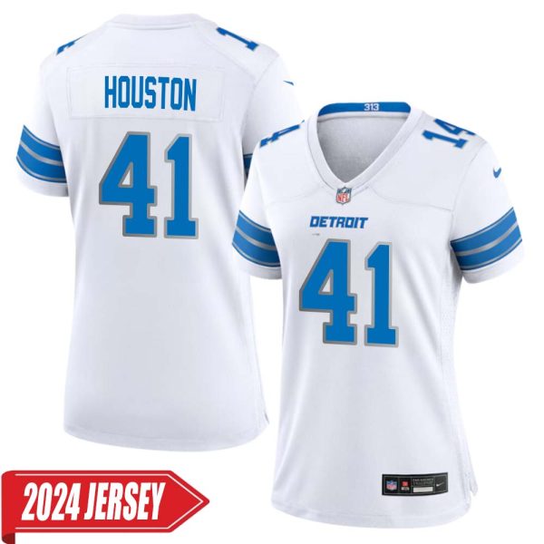 James Houston No 41 Woman’S Detroit Lions Away Game 2024 Jersey – White