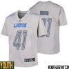 James Mitchell No 82 Youth Gray Detroit Lions Atmosphere Fashion Game Jersey – Replica