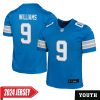 Jameson Williams No 9 Youth’S Detroit Lions Away Game 2024 Jersey – White