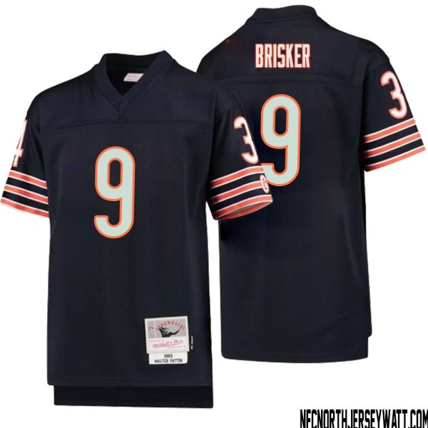 Jaquan Brisker No 9 Youth Mitchell & Ness Navy Chicago Bears 1985 Legacy Retired Player Jersey – Replica
