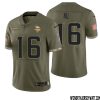 Jay Ward No 20 Men Olive Minnesota Vikings 2022 Salute To Service Retired Player Limited Jersey – Replica
