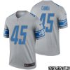 Jason Hanson No 4 Men Gray Detroit Lions Inverted Legend Jersey – Replica