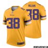 Jay Ward No 20 Men Minnesota Vikings Gold Inverted Legend Jersey – Replica