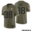 Jay Ward No 20 Men Olive Minnesota Vikings 2022 Salute To Service Retired Player Limited Jersey – Replica