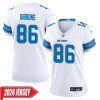 Jim Gibbons No 86 Woman’S Detroit Lions Home Game 2024 Jersey – Blue