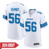 Joe Schmidt No 56 Men’S Detroit Lions 2Nd Alternate Vapor F.u.s.e. Limited 2024 Jersey – Black