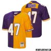 Joejuan Williams No 29 Men Mitchell & Ness Purple Gold Minnesota Vikings 1998 Split Legacy Replica Jersey