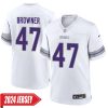 Joejuan Williams No 29 Youth’S Minnesota Vikings White Alternate Custom Game 2024 Jersey