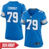 John Cominsky No 79 Woman’S Detroit Lions Away Game 2024 Jersey – White