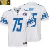 Johnnie Morton No 87 Mens Custom Blue Detroit Lions Super Bowl LVIII Player Home Game Jersey