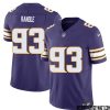 Joey Browner No 47 Mens Purple Minnesota Vikings Vapor F.u.s.e. Limited Jersey- Replica
