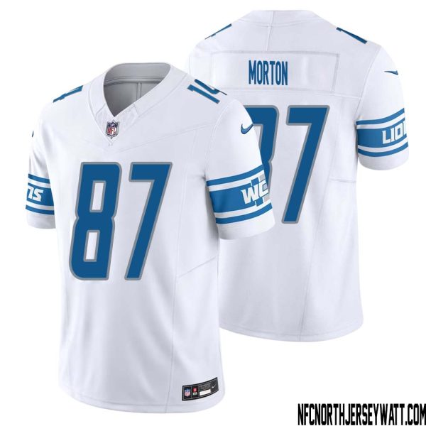 Johnnie Morton No 87 Men White Detroit Lions Vapor F.U.S.E. Limited Jersey – Replica