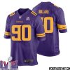 Johnny Mundt No 86 Minnesota Vikings Super Bowl Lviii Alternate Game Jersey Purple For Men – Replica