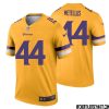 Josh Oliver No 84 Men Minnesota Vikings Gold Inverted Legend Jersey – Replica
