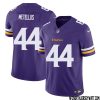 Josh Oliver No 84 Men Purple Minnesota Vikings Vapor F.U.S.E. Limited Jersey- Replica