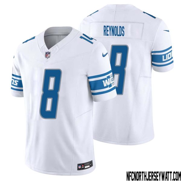 Josh Reynolds No 8 Men White Detroit Lions Vapor F.u.s.e. Limited Jersey – Replica