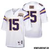 Junior Aho No 73 Men Mitchell & Ness White Minnesota Vikings Authentic Throwback Retired Player Jersey- Replica