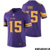 Junior Aho No 73 Men Purple Minnesota Vikings Color Rush Vapor Untouchable Limited Jersey- Replica