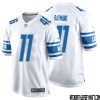 Julian Okwara No 99 Men White Detroit Lions Player Away Game Jersey – Replica