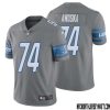 Keith Dorney No 70 Men Steel Detroit Lions Vapor Untouchable Color Rush Limited Player Jersey – Replica