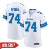 Kayode Awosika No 74 Men’S Detroit Lions 2Nd Alternate Vapor F.u.s.e. Limited 2024 Jersey – Black