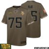 K.j. Osborn No 17 Youth Olive Minnesota Vikings 2022 Salute To Service Retired Player Limited Jersey – Replica