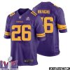 Keith Millard No 75 Minnesota Vikings Super Bowl Lviii Alternate Game Jersey Purple For Men – Replica