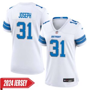 Kerby Joseph No 31 Woman’s Detroit Lions Away Game 2024 Jersey – White