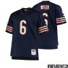 Khalil Herbert No 24 Men Mitchell & Ness Navy Chicago Bears Big & Tall 1966 Retired Player Replica Jersey