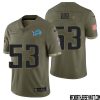 Khalil Dorsey No 30 Men Olive Detroit Lions 2022 Salute To Service Retired Player Limited Jersey – Replica