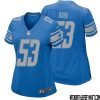 Khalil Dorsey No 30 Women Blue Detroit Lions Player Home Game Jersey – Replica