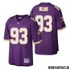 Khyiris Tonga No 95 Men Mitchell & Ness Purple Minnesota Vikings Retired Player Legacy Replica Jersey