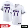 Kyle Rudolph No 82 Men’S Minnesota Vikings White Alternate Custom Game 2024 Jersey