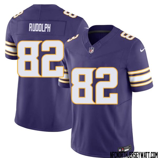 Kyle Rudolph No 82 Mens Purple Minnesota Vikings Vapor F.u.s.e. Limited Jersey- Replica