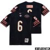 Lance Briggs No 55 Men Mitchell & Ness Dark Navy Chicago Bears 2004 Authentic Throwback Retired Player Jersey – Replica