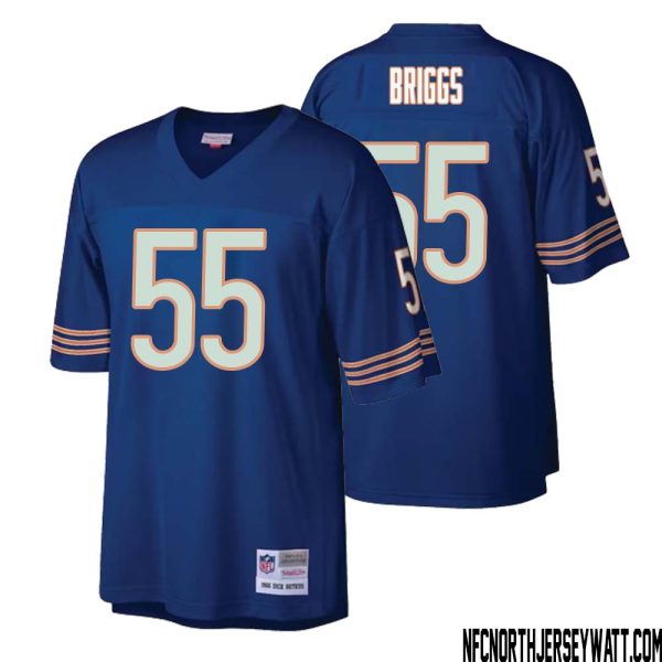 Lance Briggs No 55 Men Mitchell & Ness Navy Chicago Bears Retired Player Legacy Replica Jersey